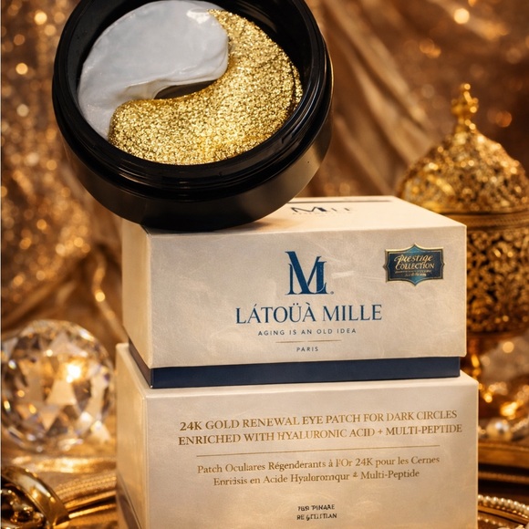 Latoua Mille Other - 24K Gold Renewal Eye Patches — Gold & White